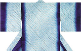 藍染嵐羽衣紋